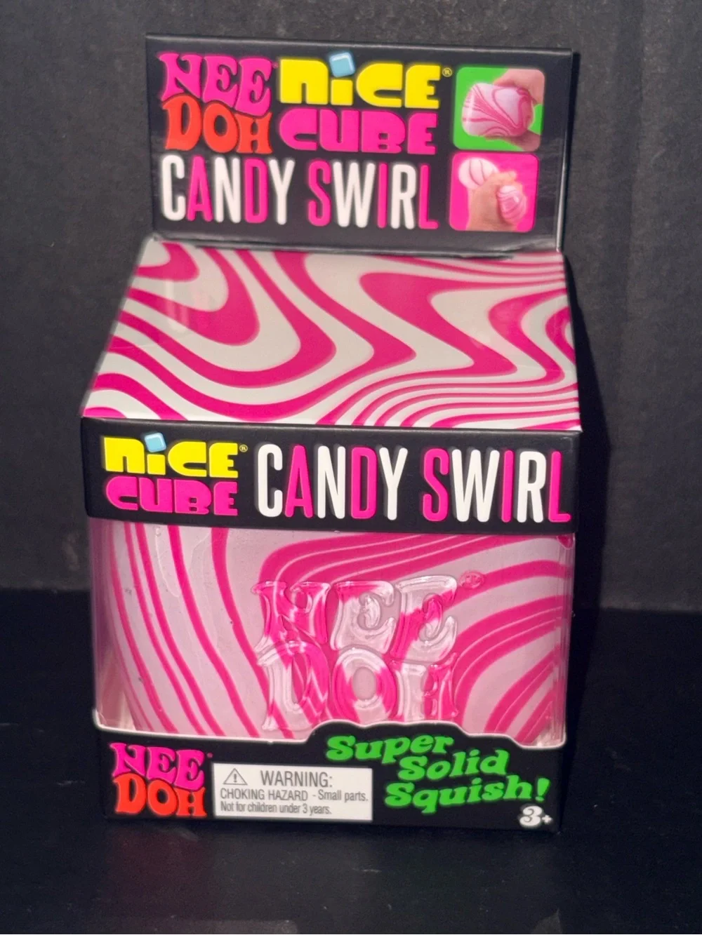 Needoh Nice Cube Candy Swirl - Pink